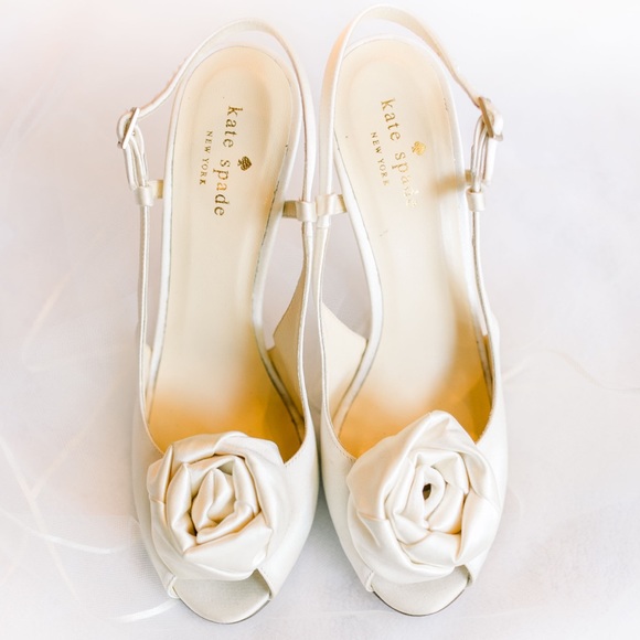 kate spade Shoes - Kate Spade Rose Sling Back Heels
